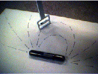 Bar magnet magnetic field